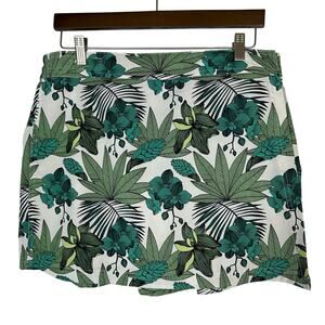 RipSkirt Hawaii Adjustable Wrap Skirt Length 1 Green Floral Sz L Beach Resort